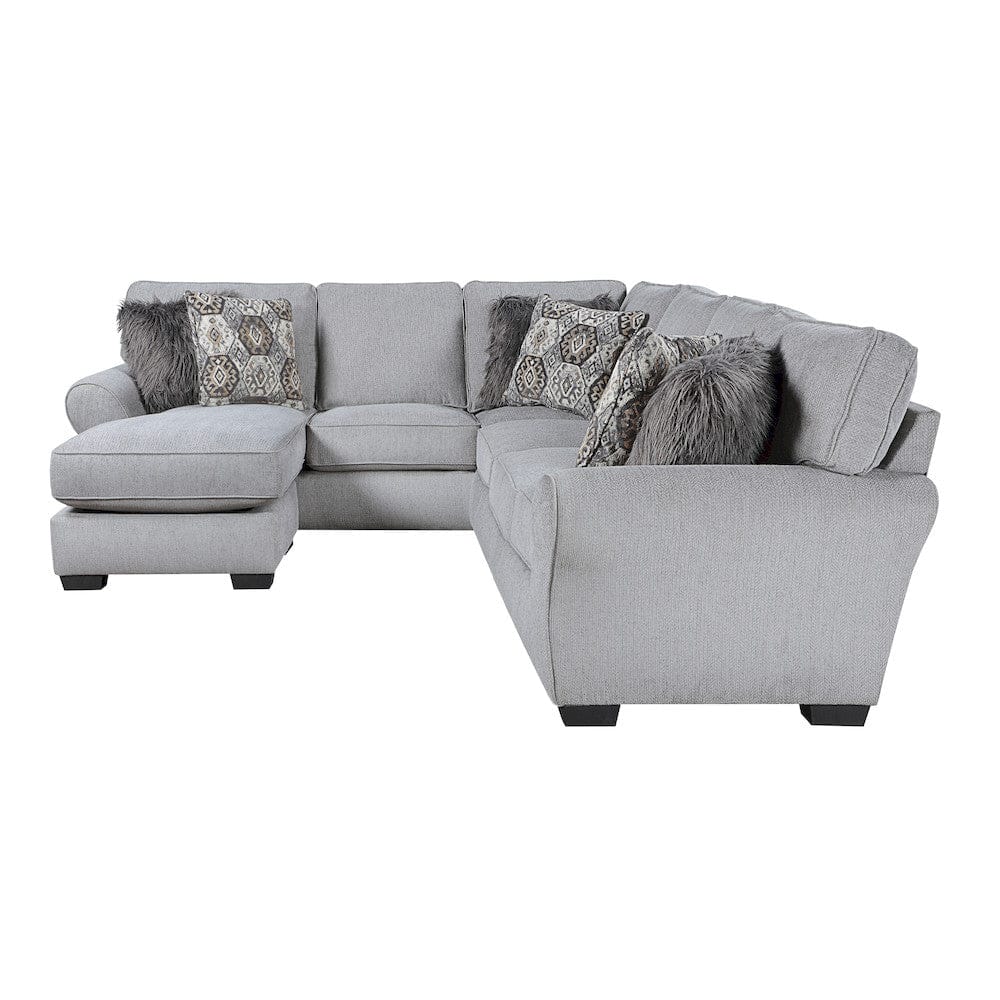 Homelegance  - Kieran 2-Piece Reversible Sectional in Gray - 9679GYxSC  view 7