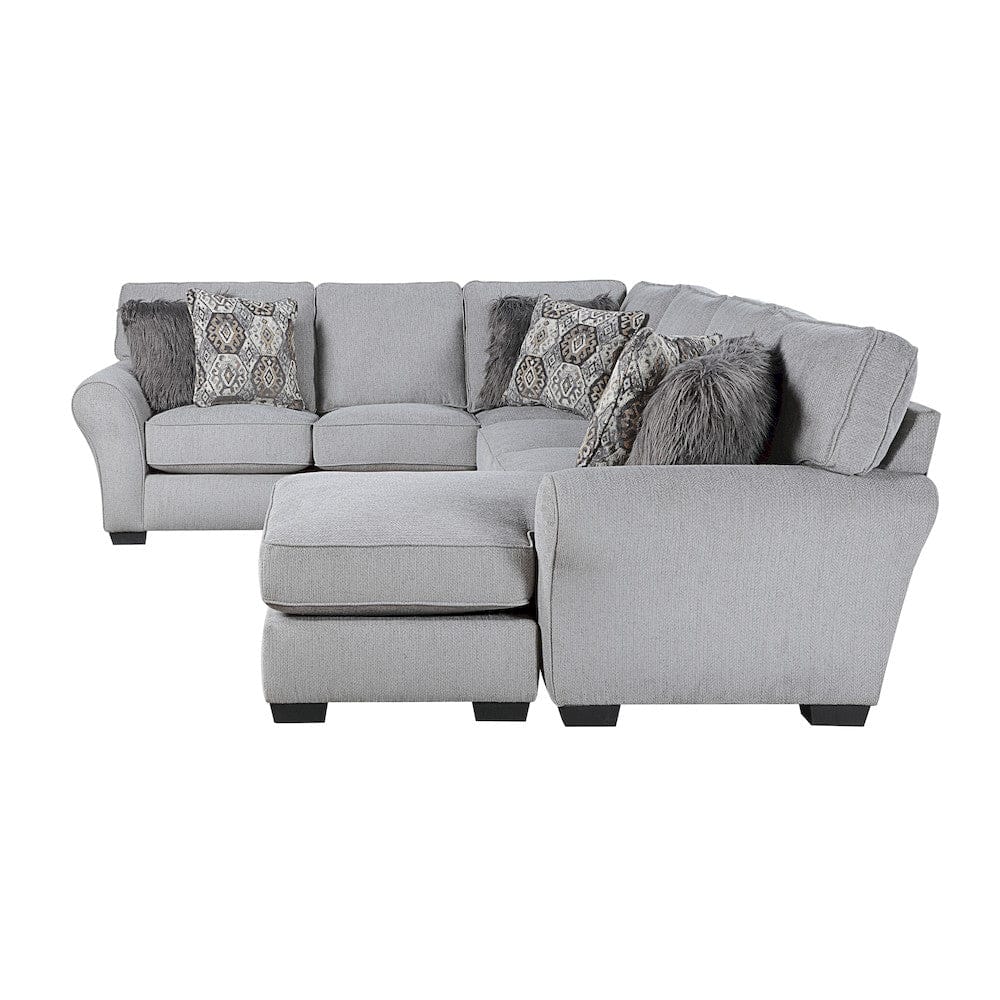 Homelegance  - Kieran 2-Piece Reversible Sectional in Gray - 9679GYxSC  view 8