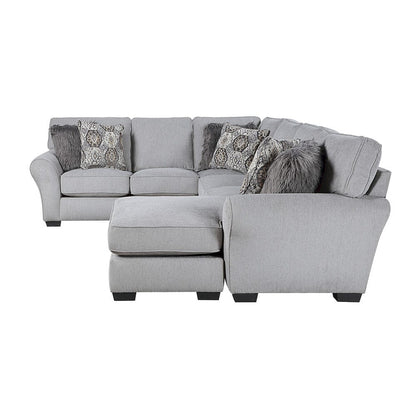Homelegance  - Kieran 2-Piece Reversible Sectional in Gray - 9679GYxSC  view 8