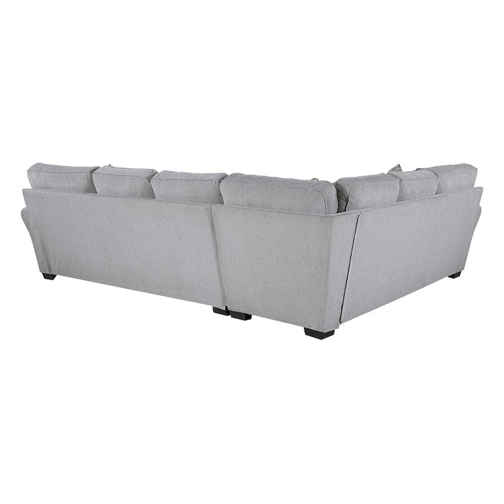 Homelegance  - Kieran 2-Piece Reversible Sectional in Gray - 9679GYxSC  view 10