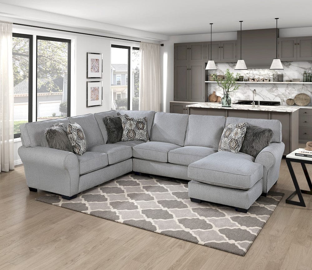 Homelegance  - Kieran 2-Piece Reversible Sectional in Gray - 9679GYxSC  view 11