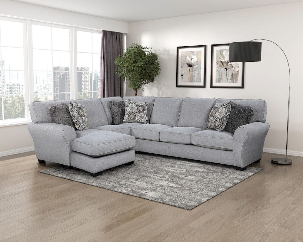 Homelegance  - Kieran 2-Piece Reversible Sectional in Gray - 9679GYxSC  view 12