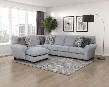 Homelegance  - Kieran 2-Piece Reversible Sectional in Gray - 9679GYxSC  view 12