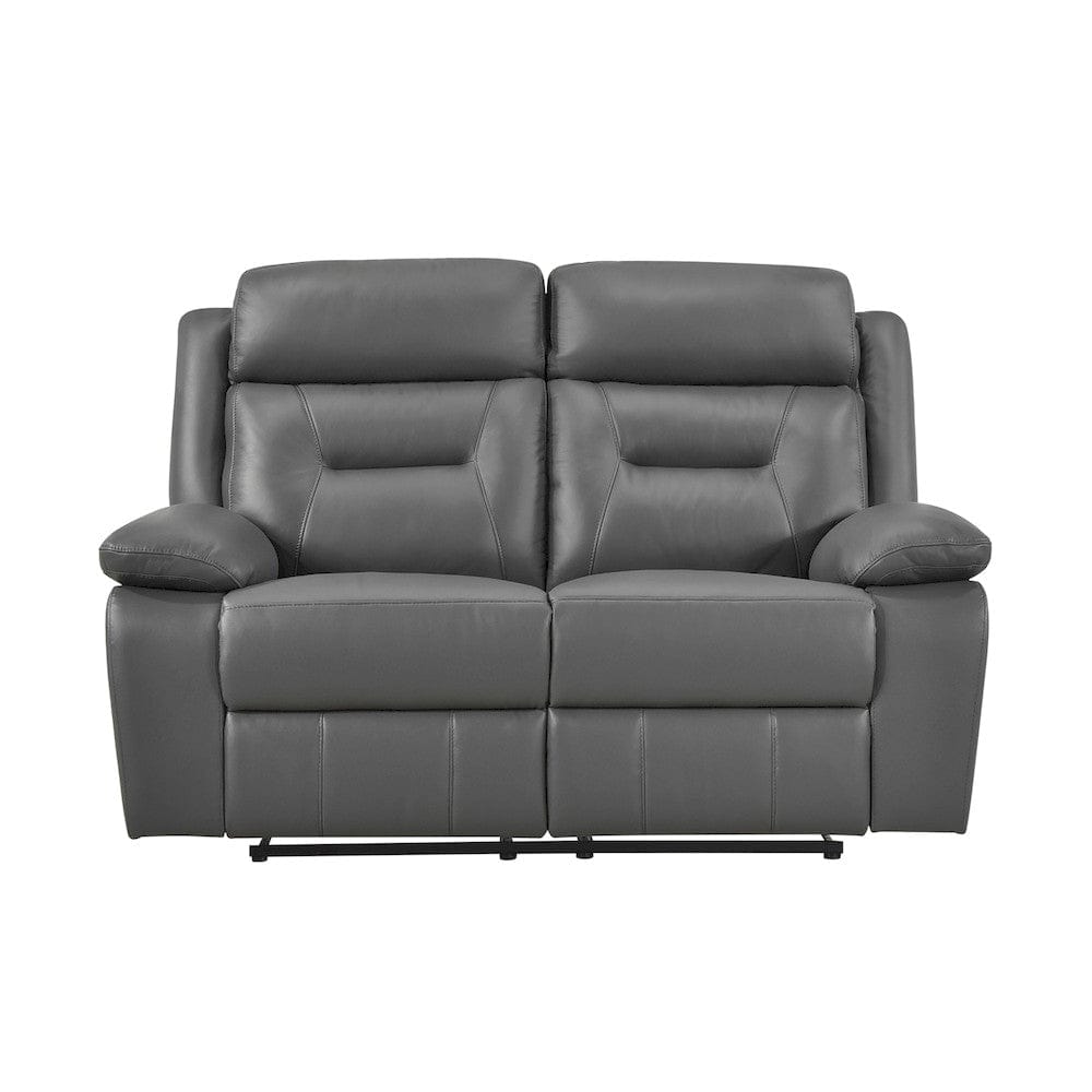 Homelegance  - Laconia Double Reclining Love Seat in Dark gray - 9629DGY-2  view 1
