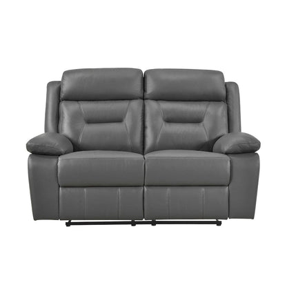 Homelegance  - Laconia Double Reclining Love Seat in Dark gray - 9629DGY-2  view 1
