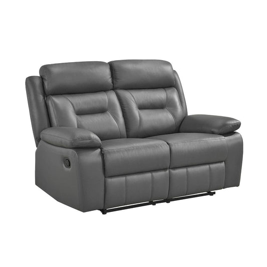 Homelegance  - Laconia Double Reclining Love Seat in Dark gray - 9629DGY-2  view 2