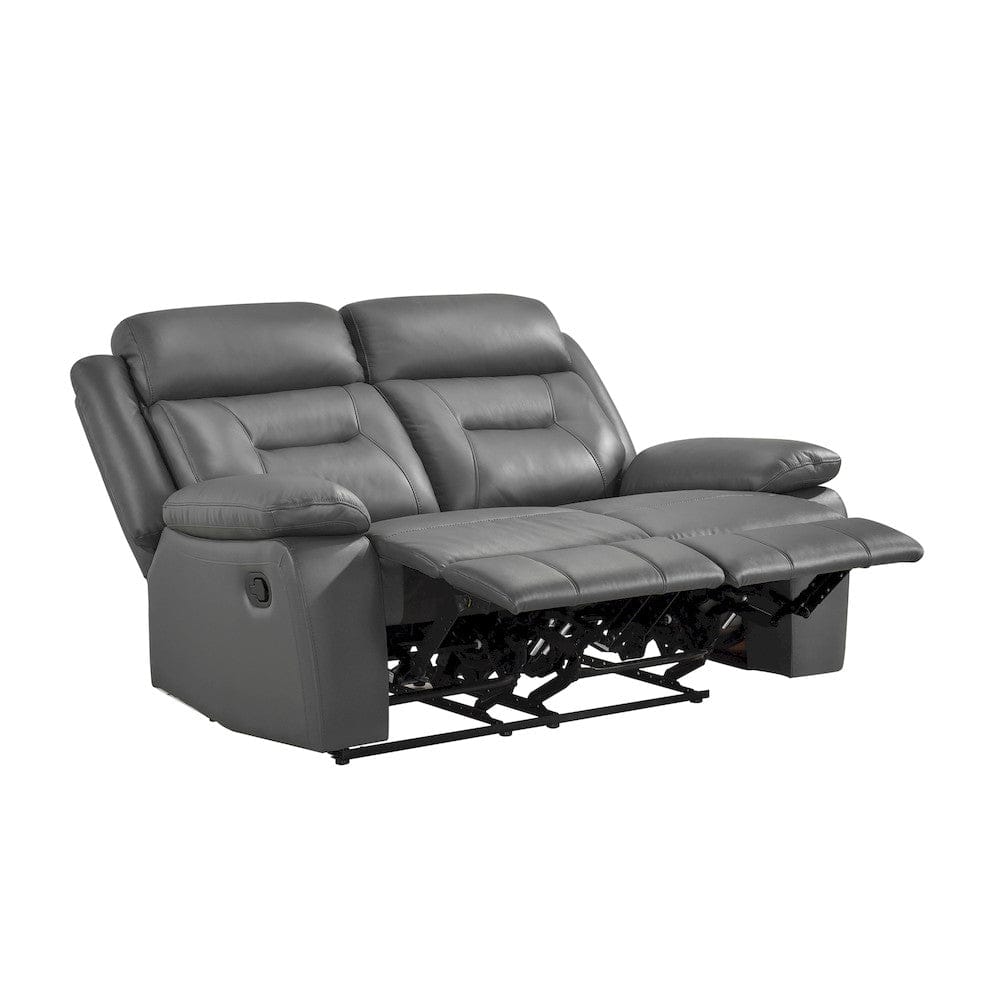 Homelegance  - Laconia Double Reclining Love Seat in Dark gray - 9629DGY-2  view 4