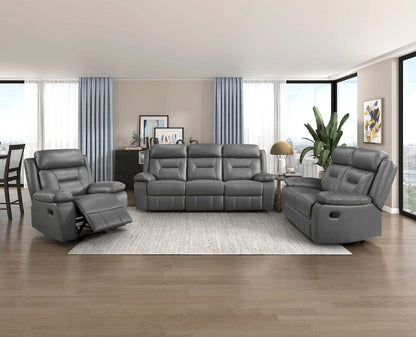 Homelegance  - Laconia Double Reclining Love Seat in Dark gray - 9629DGY-2  view 6