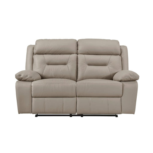 Homelegance  - Laconia Double Reclining Love Seat in Latte - 9629LTE-2  view 1