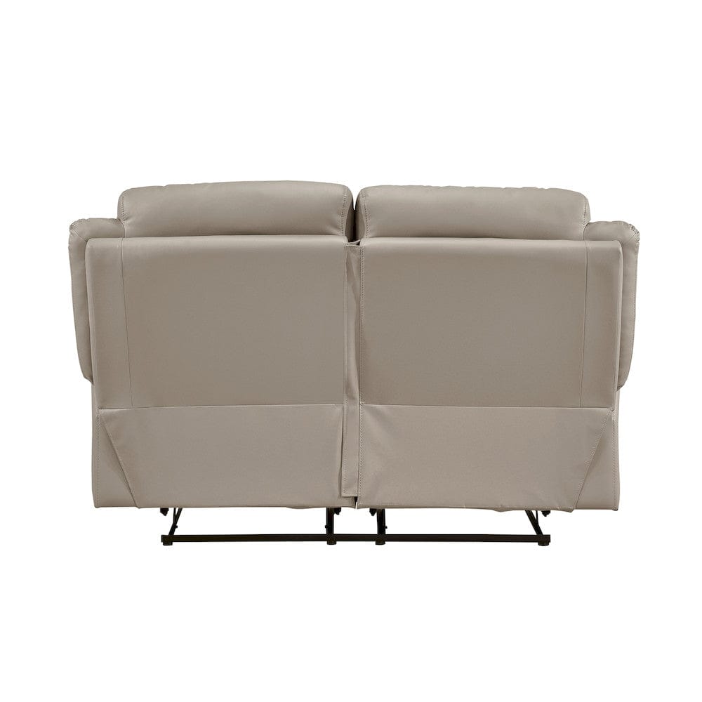 Homelegance  - Laconia Double Reclining Love Seat in Latte - 9629LTE-2  view 8