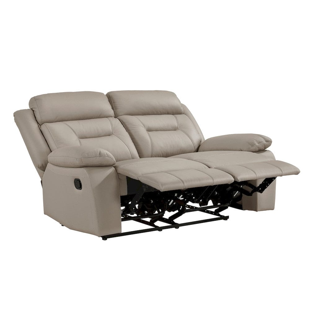 Homelegance  - Laconia Double Reclining Love Seat in Latte - 9629LTE-2  view 9