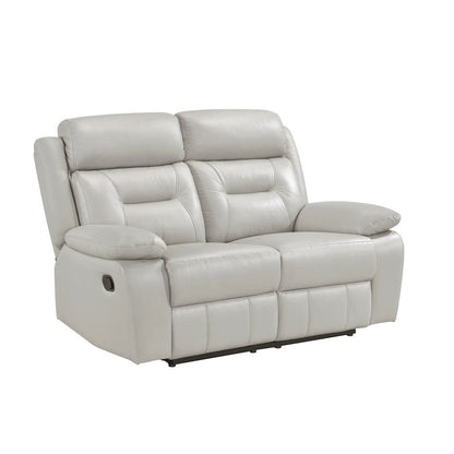 Homelegance  - Laconia Double Reclining Love Seat in Silver - 9629SVE-2  view 1