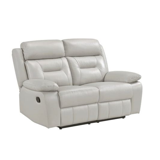 Homelegance  - Laconia Double Reclining Love Seat in Silver - 9629SVE-2  view 1