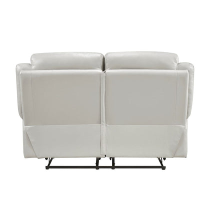 Homelegance  - Laconia Double Reclining Love Seat in Silver - 9629SVE-2  view 2