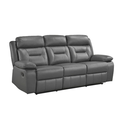 Homelegance  - Laconia Double Reclining Sofa in Dark gray - 9629DGY-3  view 2