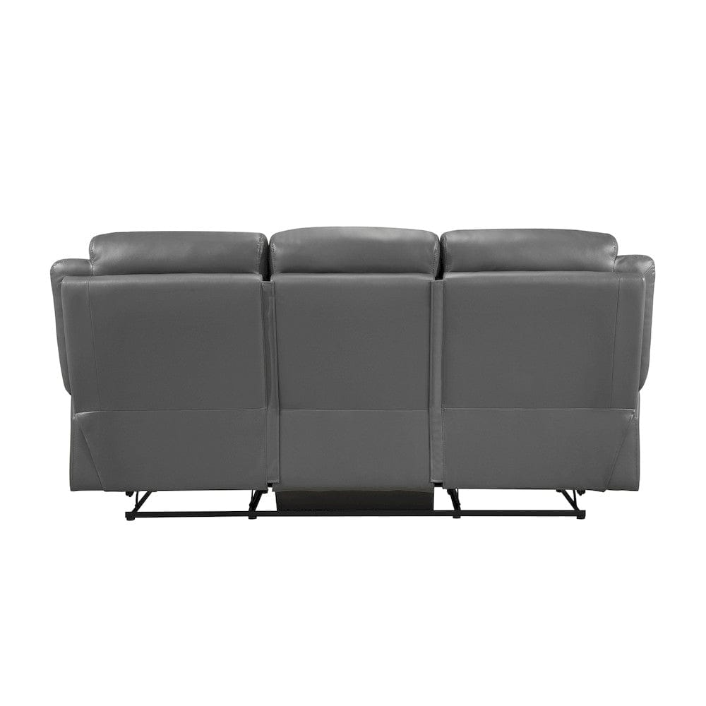 Homelegance  - Laconia Double Reclining Sofa in Dark gray - 9629DGY-3  view 3