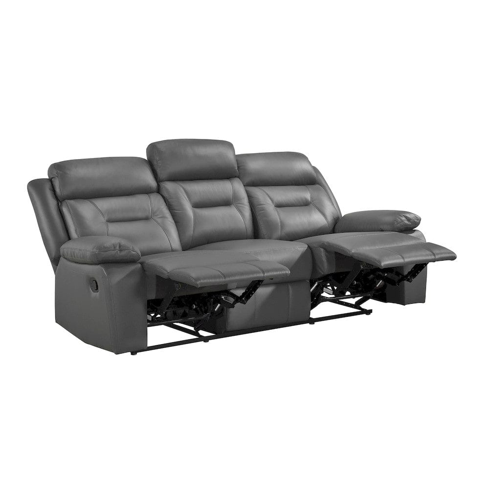 Homelegance  - Laconia Double Reclining Sofa in Dark gray - 9629DGY-3  view 4