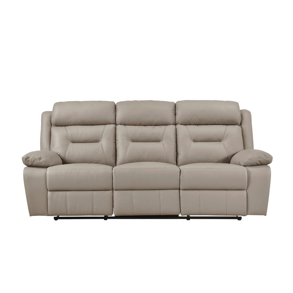 Homelegance  - Laconia Double Reclining Sofa in Latte - 9629LTE-3  view 1