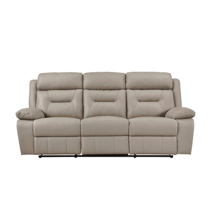 Homelegance  - Laconia Double Reclining Sofa in Latte - 9629LTE-3  view 1