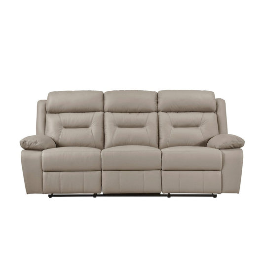Homelegance  - Laconia Double Reclining Sofa in Latte - 9629LTE-3  view 1