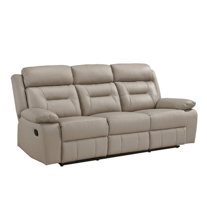 Homelegance  - Laconia Double Reclining Sofa in Latte - 9629LTE-3  view 2