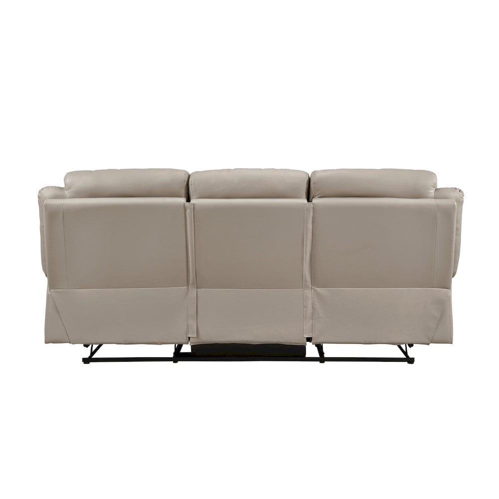 Homelegance  - Laconia Double Reclining Sofa in Latte - 9629LTE-3  view 3