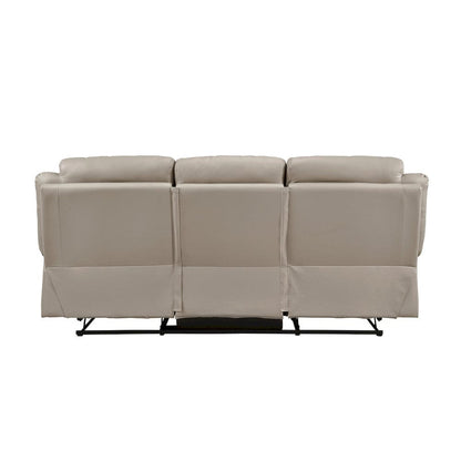 Homelegance  - Laconia Double Reclining Sofa in Latte - 9629LTE-3  view 3