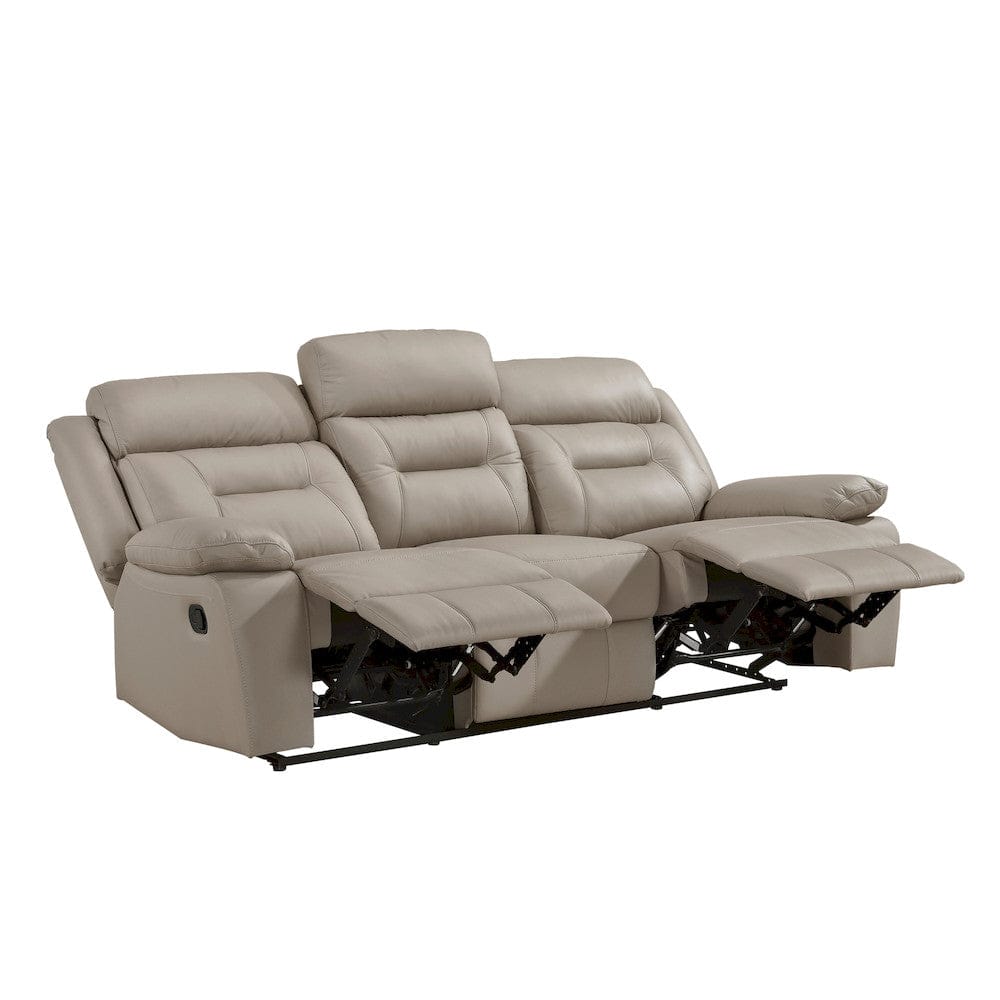 Homelegance  - Laconia Double Reclining Sofa in Latte - 9629LTE-3  view 4