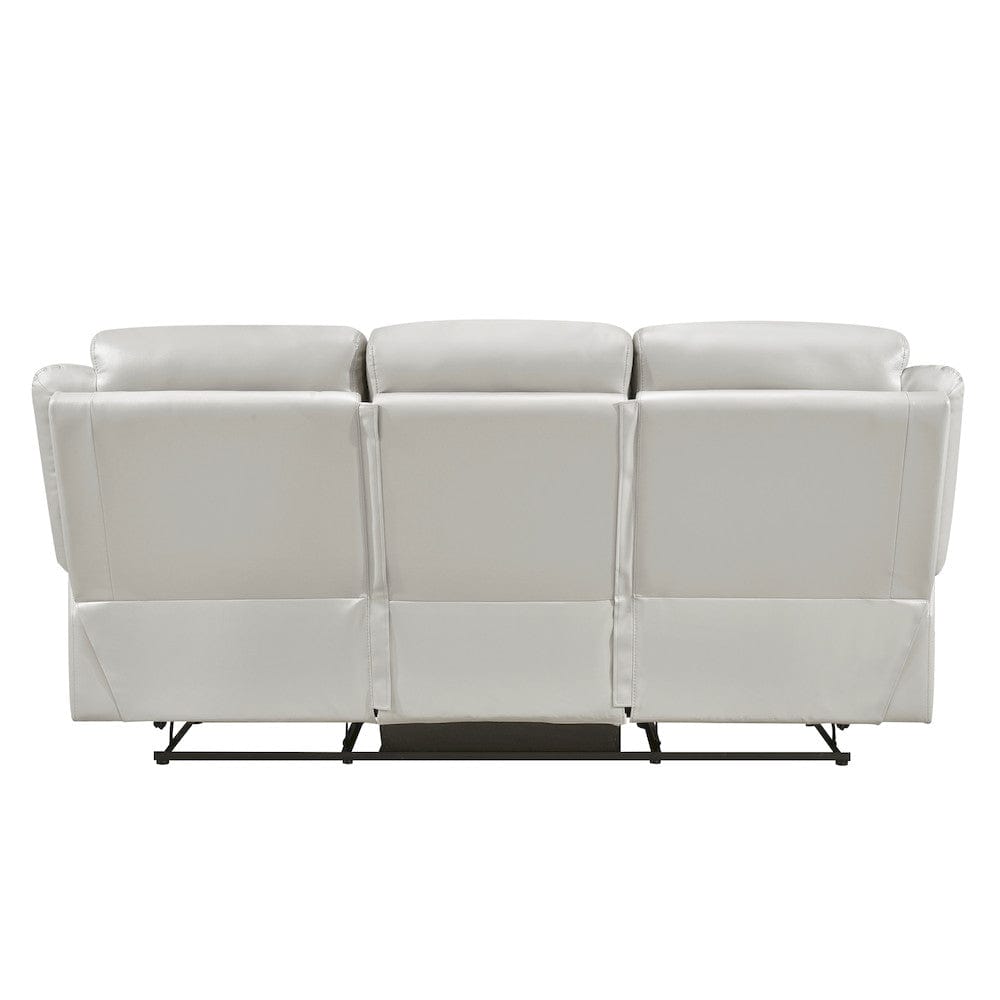 Homelegance  - Laconia Double Reclining Sofa in Silver - 9629SVE-3  view 2