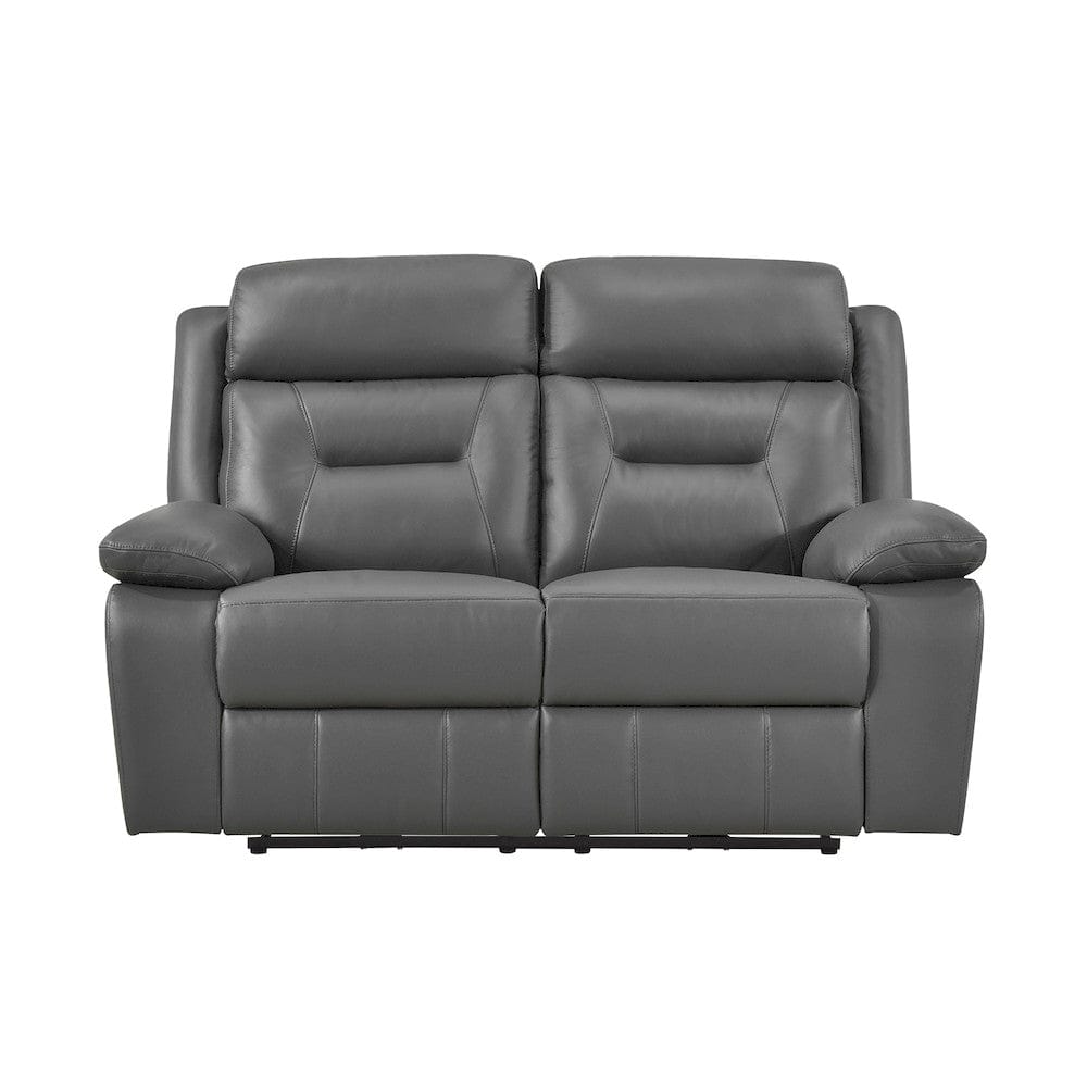 Homelegance  - Laconia Power Double Reclining Love Seat in Dark gray - 9629DGY-2PW  view 6