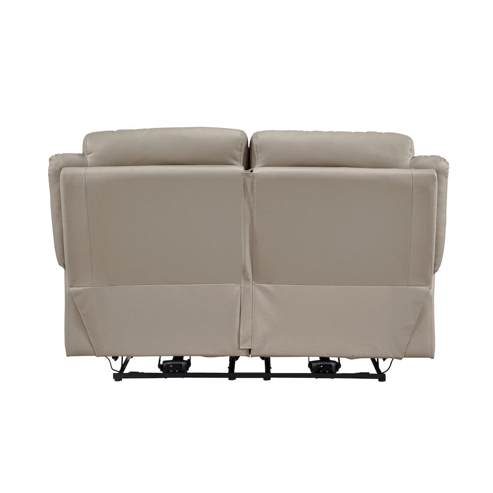 Homelegance  - Laconia Power Double Reclining Love Seat in Latte - 9629LTE-2PW  view 8
