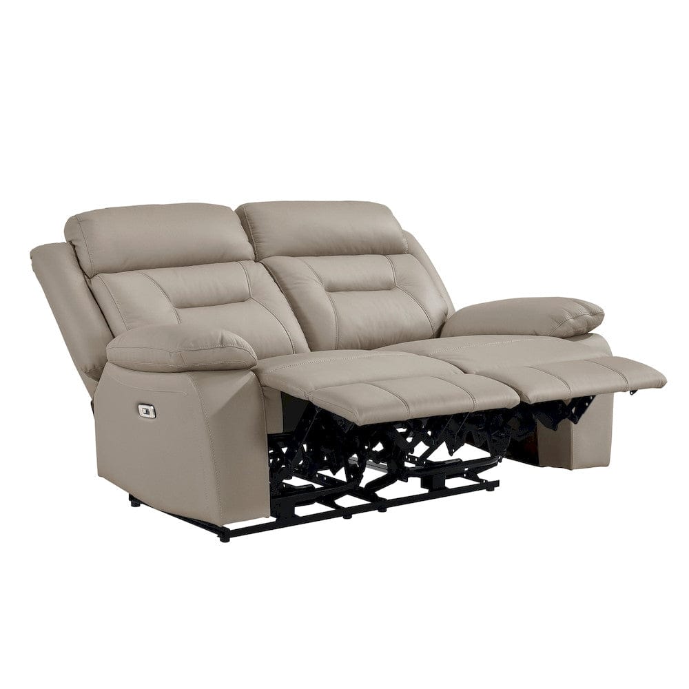 Homelegance  - Laconia Power Double Reclining Love Seat in Latte - 9629LTE-2PW  view 9