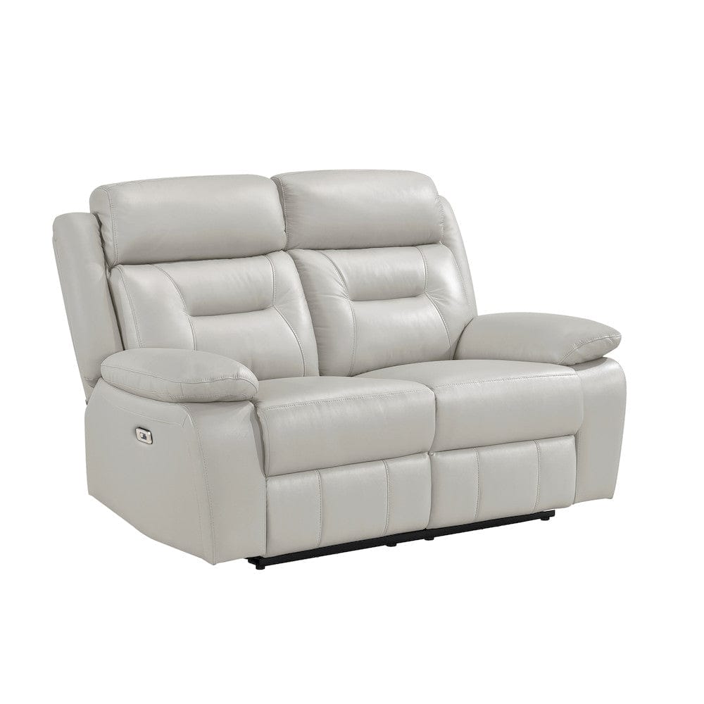 Homelegance  - Laconia Power Double Reclining Love Seat in Silver - 9629SVE-2PW  view 1