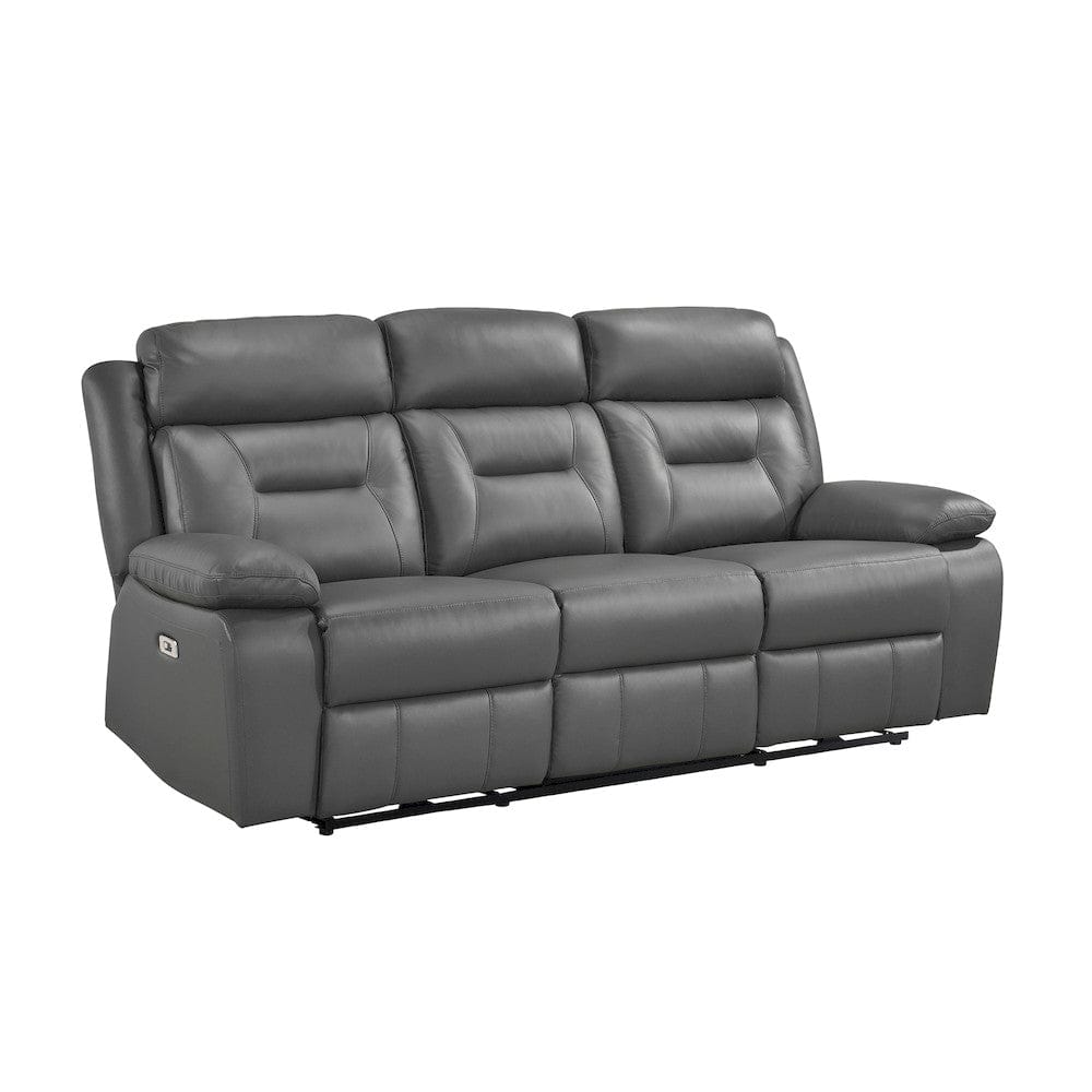 Homelegance  - Laconia Power Double Reclining Sofa in Dark gray - 9629DGY-3PW  view 5
