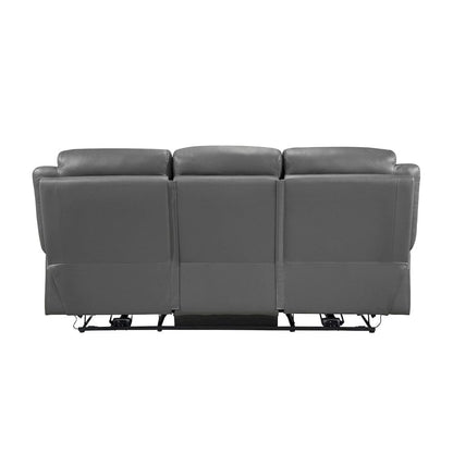 Homelegance  - Laconia Power Double Reclining Sofa in Dark gray - 9629DGY-3PW  view 6