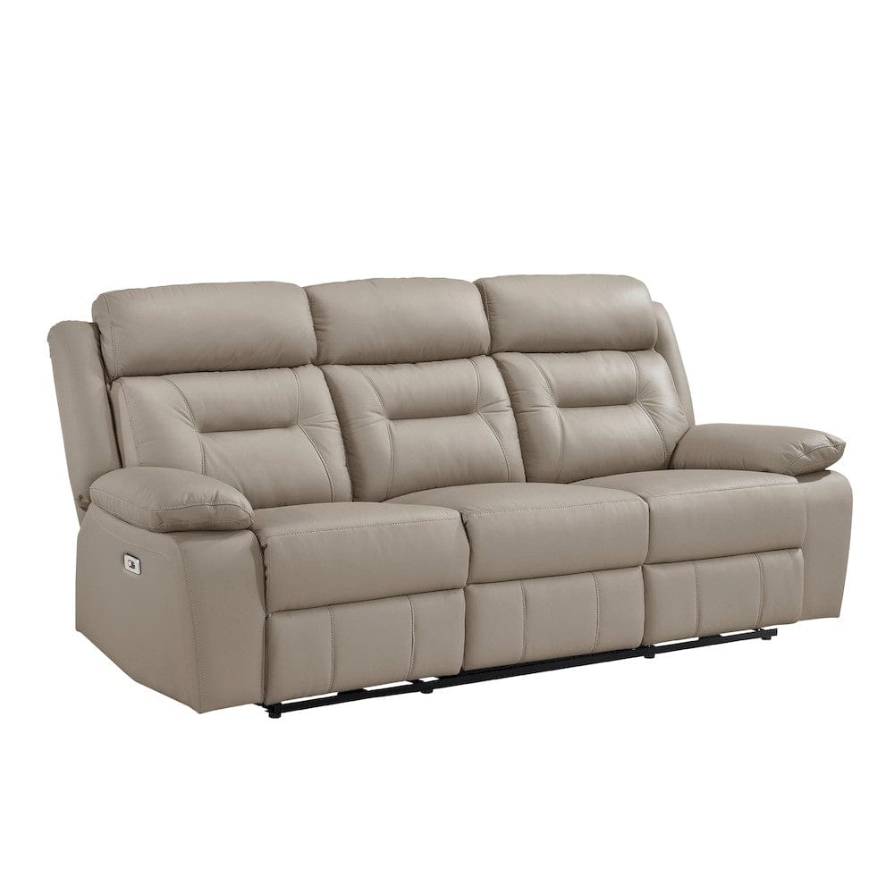 Homelegance  - Laconia Power Double Reclining Sofa in Latte - 9629LTE-3PW  view 2