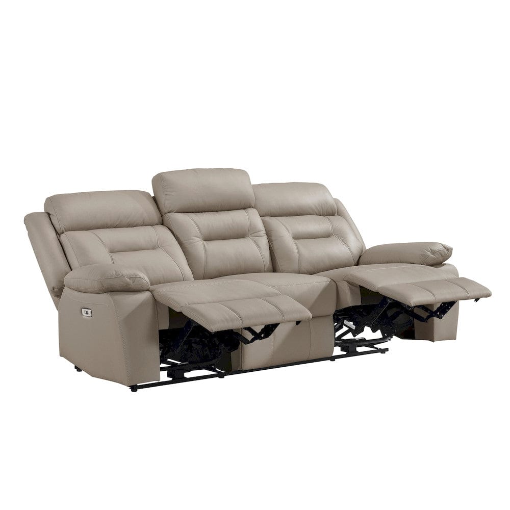Homelegance  - Laconia Power Double Reclining Sofa in Latte - 9629LTE-3PW  view 4
