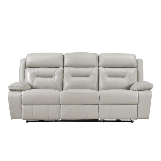 Homelegance  - Laconia Power Double Reclining Sofa in Silver - 9629SVE-3PW  view 1