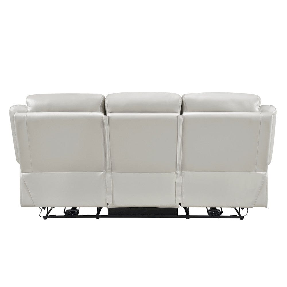 Homelegance  - Laconia Power Double Reclining Sofa in Silver - 9629SVE-3PW  view 3