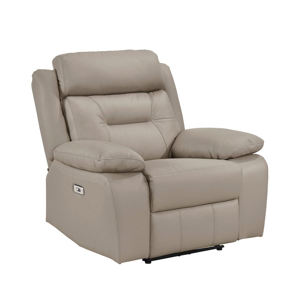 Homelegance  - Laconia Power Reclining Chair in Latte - 9629LTE-1PW  view 2