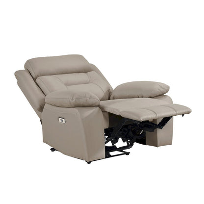 Homelegance  - Laconia Power Reclining Chair in Latte - 9629LTE-1PW  view 5