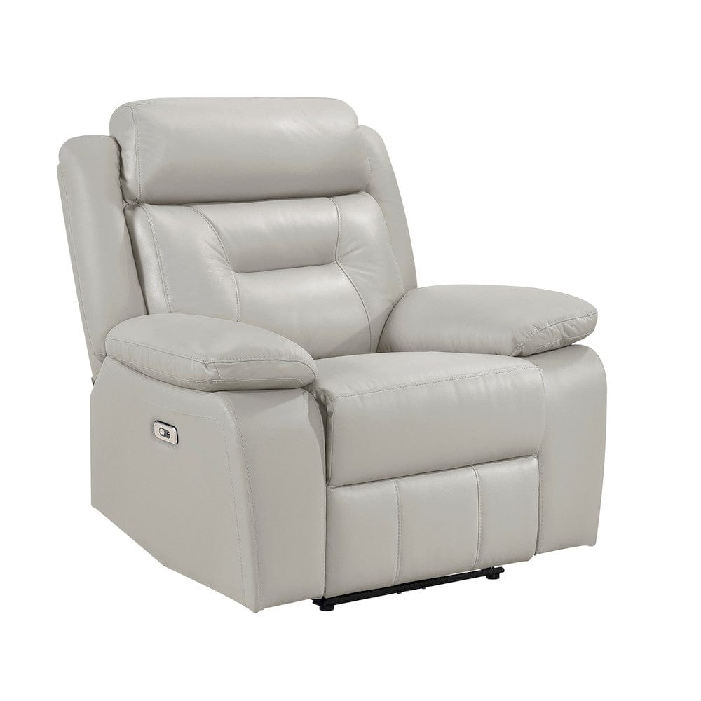 Homelegance  - Laconia Power Reclining Chair in Silver - 9629SVE-1PW  view 1