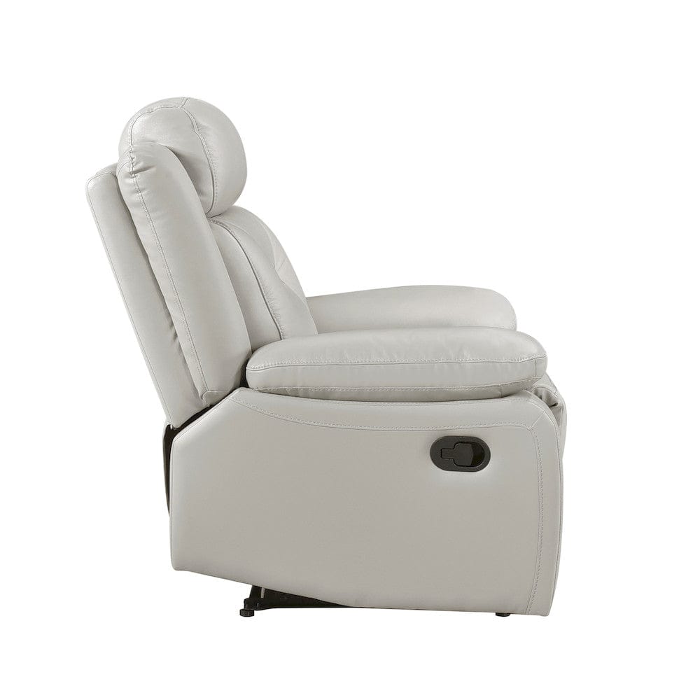 Homelegance  - Laconia Reclining Chair in Silver - 9629SVE-1  view 3