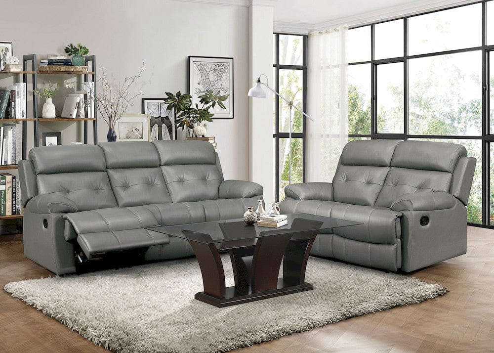 Homelegance  - Lambent Double Reclining Love Seat in Gray - 9529GRY-2  view 4
