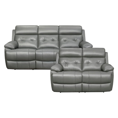 Homelegance  - Lambent Double Reclining Love Seat in Gray - 9529GRY-2  view 8