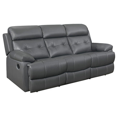 Homelegance  - Lambent Double Reclining Sofa in Dark gray - 9529DGY-3  view 3