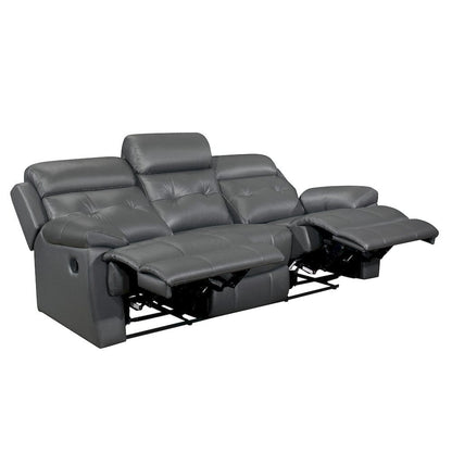 Homelegance  - Lambent Double Reclining Sofa in Dark gray - 9529DGY-3  view 4