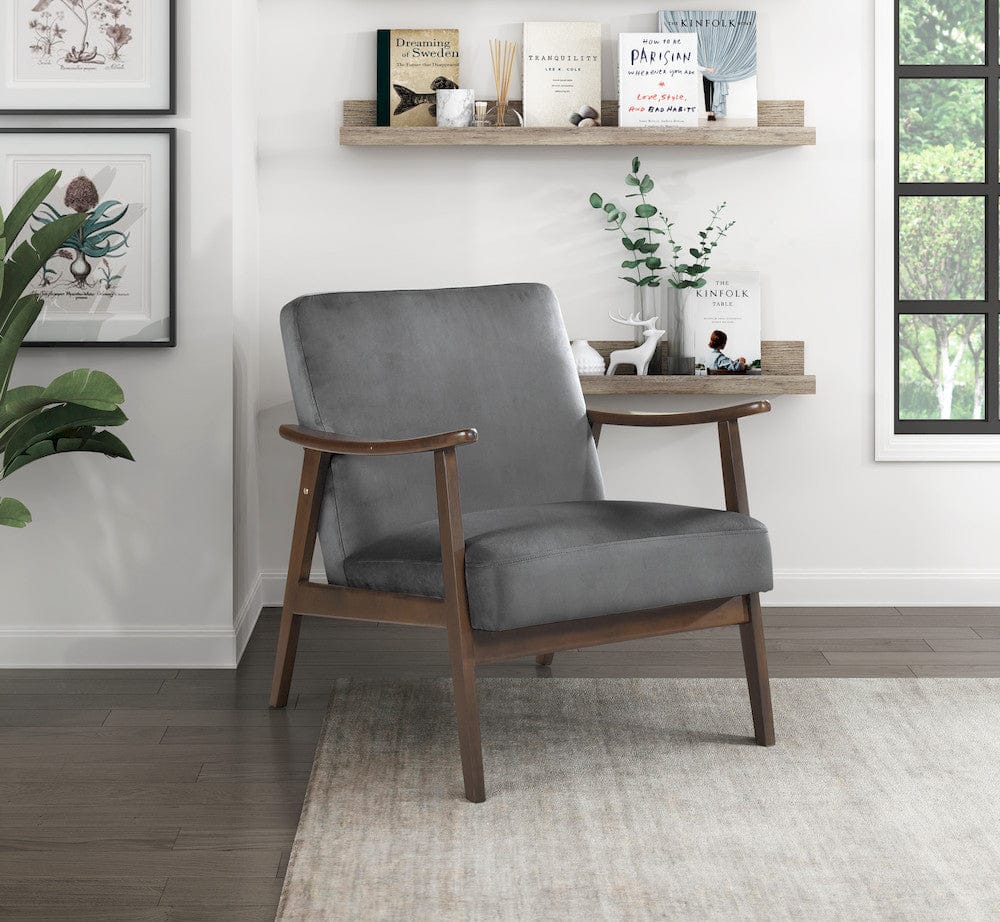 Homelegance  - Landers Accent Chair in Dark gray - 1230DG-1  view 3