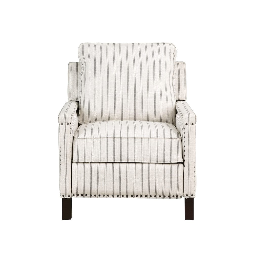 Homelegance  - Landrum Push Back Reclining Chair in beige & gray - 9257-1  view 1