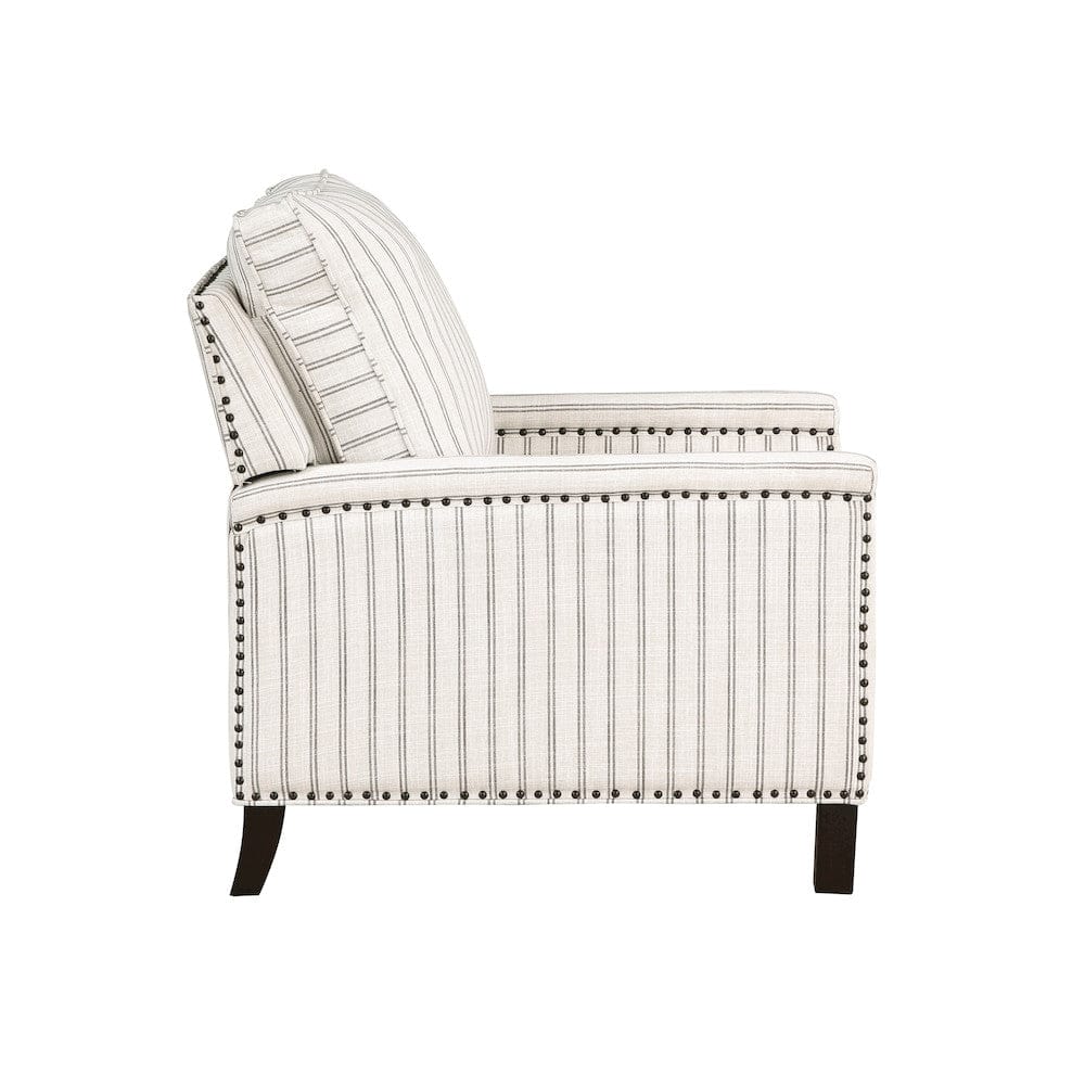 Homelegance  - Landrum Push Back Reclining Chair in beige & gray - 9257-1  view 3